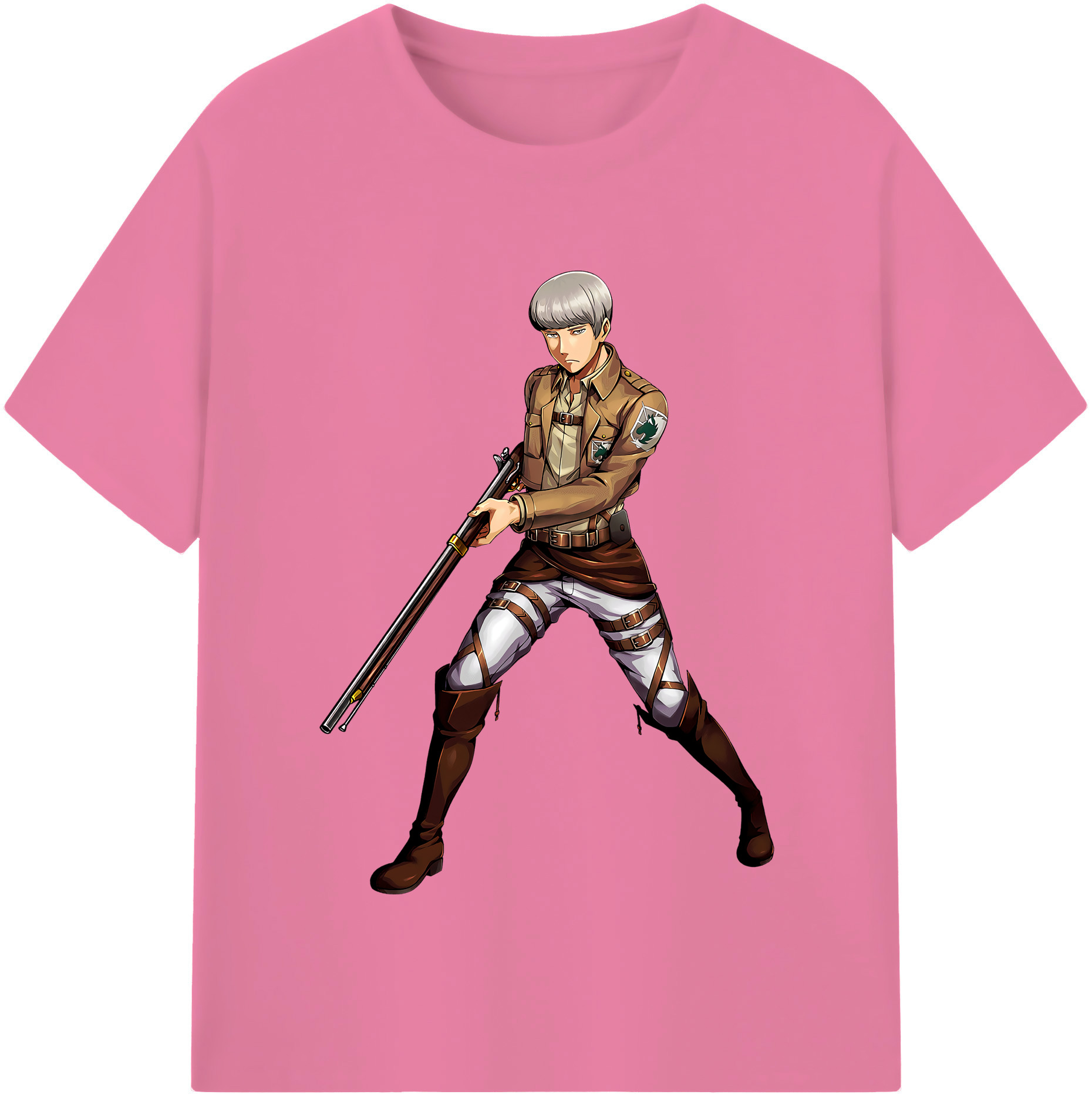 （画像用） 進撃の巨人 Attack on Titan 綿100％半袖Tシャツ（フロントプリント）